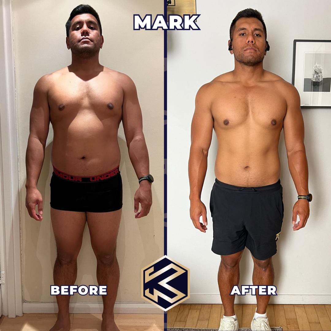 Client transformation — lost 13.5kg
